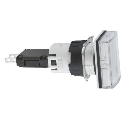 Botão Sinalizador XB6DV1BB com Led Integrado Retangular Branco Schneider Electric 16MM