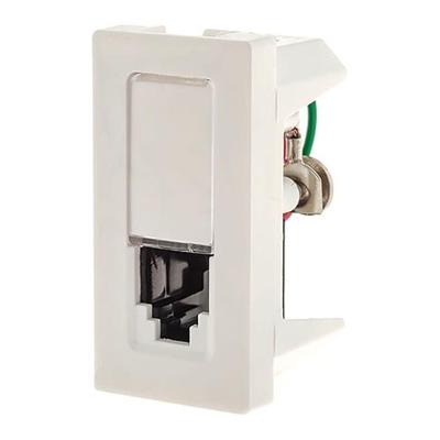 Módulo Tomada RJ11 615011 para Telecomunicações Bivolt Branco Pial