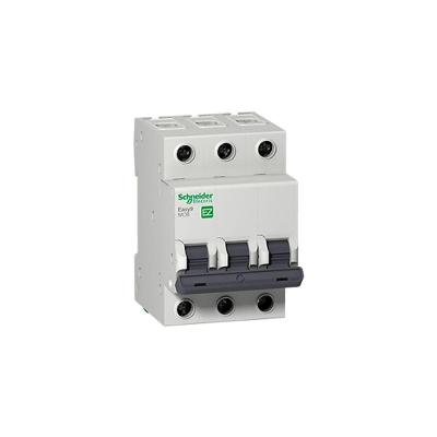 Disjuntor Tripolar Easy9 Proteção Termomagnética Curva C Inox Schneider Electric 10A 3KA