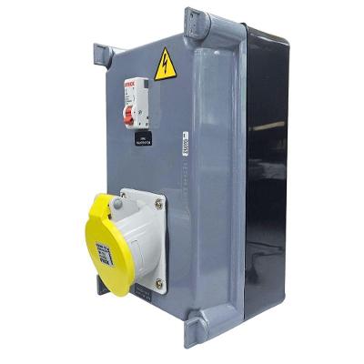 Quadro de Sobrepor com Tomada e Disjuntor N3244 + S310104 32A 2P+T IP40 Inox Steck