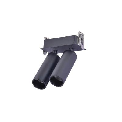 Spot Led Kona Duplo Embutir 2x3W 2700K 480LM Bivolt IP20 Preto