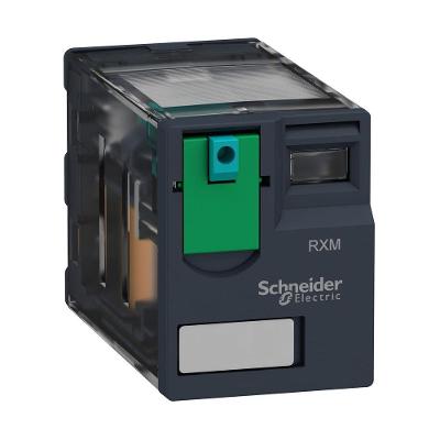 Relé Anti Pumping RXM2AB1BD 12A Miniatura 24VCC Bivolt Inox Schneider