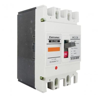 Disjuntor Caixa Moldada ELCM3-C3175 Tripolar 175A com Proteção Sobrecarga Inox Eletromec