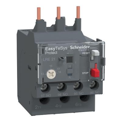 Relé de Sobrecarga Térmica LRE21 Proteção Motor 7,5kW Contato Auxiliar Bivolt Schneider Electric