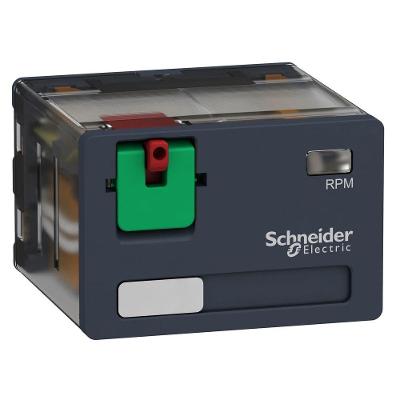 Relé Tipo plug-in RPM41F7 15A 4NAF 120VCA com Botão de Teste Bloqueável Schneider Electric