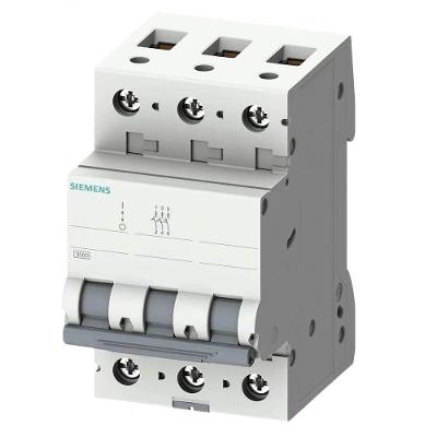 Disjuntor 5SJ1 Tripolar Curva C com Proteção Elétrica Inox Siemens 40A 3KA