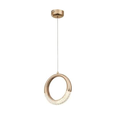 Pendente LED Metal Dourado com Acrílico 5W 3000K Bivolt DCD02116 Sindora