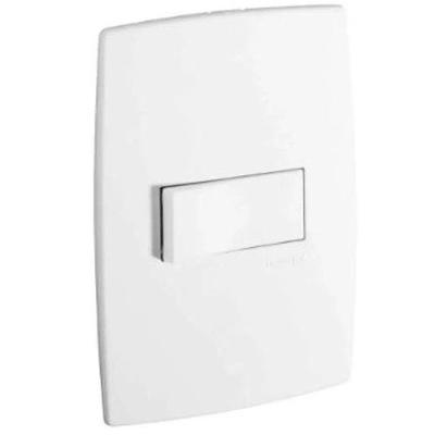 Interruptor Paralelo Bipolar 612108 Controle de Iluminação com Tecnologia Branco Pial