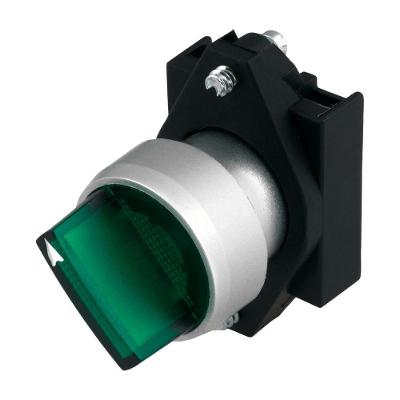 Frontal Comutador Iluminado 3SB6031-2AL40-0YA0 3 Posições Retenção Verde Siemens 22MM
