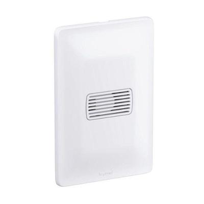 Campainha Cigarra Zeffia com Design Moderno Branco Pial 110V
