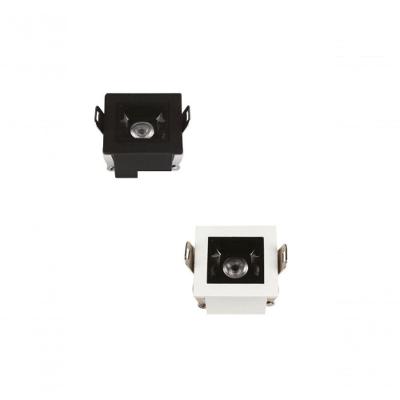 Spot LED Embutir Mini Focco 3W 240LMS 2700K Direcionável Preto Gaya