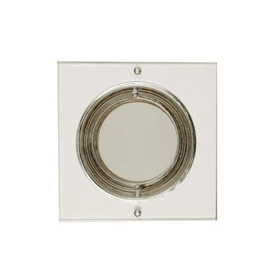 Spot Escovado com Alimentação Incandescente 15W em Formato Quadrado e Embutir Inox Itamonte
