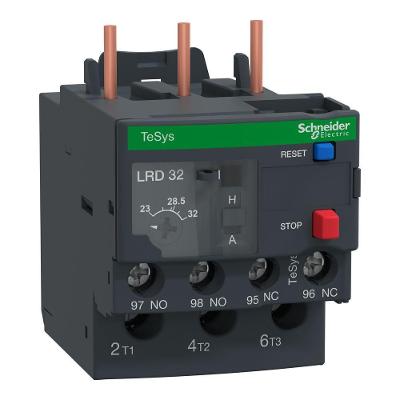 Rele Bimetálico LRD32 Proteção Térmica para Motores Trifásicos Até 15kW Reset Manual-Automático Inox