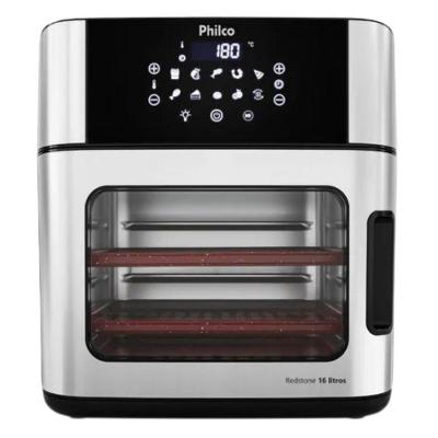 Fritadeira sem Óleo Air Fryer 4 em 1 Philco 16L 1260W Painel Digital Preto 110V