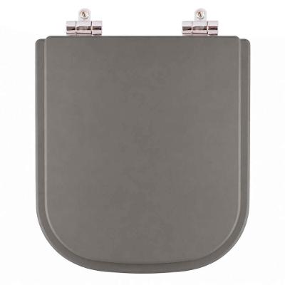 Assento Sanitário para Vaso Celite Elite Oval Resina Plástica Parafusado Fechamento Suave Cinza