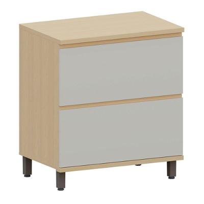 Balcão para Cozinha Aurora 1 Porta 1 Gaveta 80CM Cinza Luciane Móveis