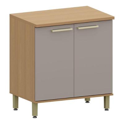Balcão para Cozinha Dulce 2 Portas MDF 80CM Freijó Cinnamon Luciane Móveis