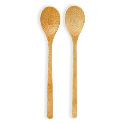 Colher Kit Bambu 2 Peças Sustentável Resistente Cozinha Amadeirado Clink