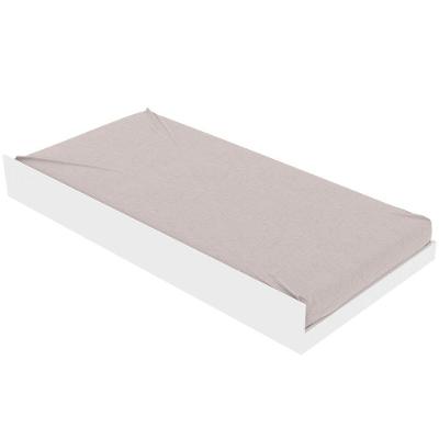 Cama Auxiliar de Solteiro Louise com Rodízios MDP BP Branco Tecnomobili
