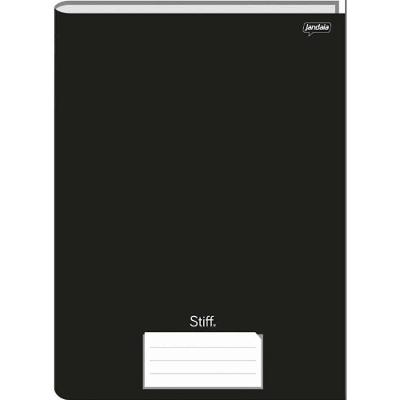 Caderno OEM Brochurão Grande A4 Jandaia Capa Dura 48 Folhas Kit com 5 Unidades Preto