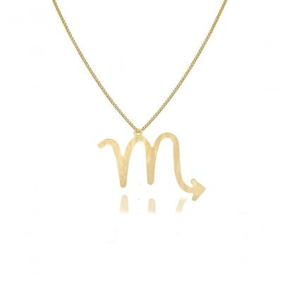 Colar Personalizado Floratta Joias F027 Banhado em Ouro 18k Dourado