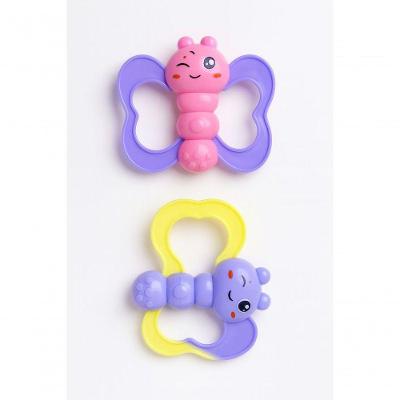 Chocalho Borboleta Colors com Estimulação dos Sentidos Amarelo Ark Toys