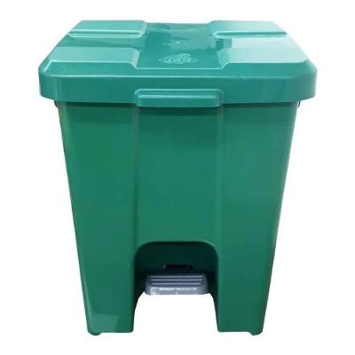 Cesto Quadrado P15 com Pedal 15L Multiuso para Banheiro Verde JSN