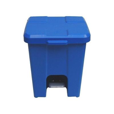 Cesto Quadrado com Pedal P15 15L Aço Multiuso Banheiro Azul JSN