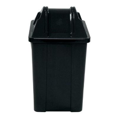 Cesto Lixeira Vaivem 100L Plástico com Pedal Tampa Removível Preto Higipack