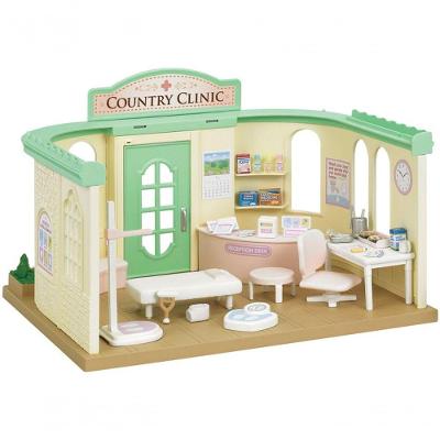Brinquedo Clínica do Campo Sylvanian Families com Acessórios Bege Epoch