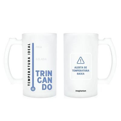 Caneco PI7976Y Termossensível Vidro Muda de Cor com Bebidas Geladas para Presente Transparente