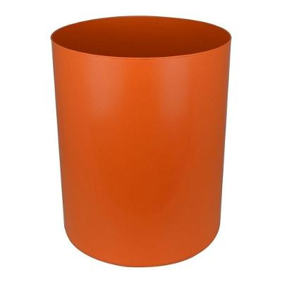 Cesto Lixeira 50L Plástico Abertura Manual sem Tampa Laranja JSN 30CM