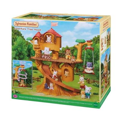 Casa de Boneca em Miniatura 5450 com Balanço Elevador Escorregador e Cabana Removível 3,5CM