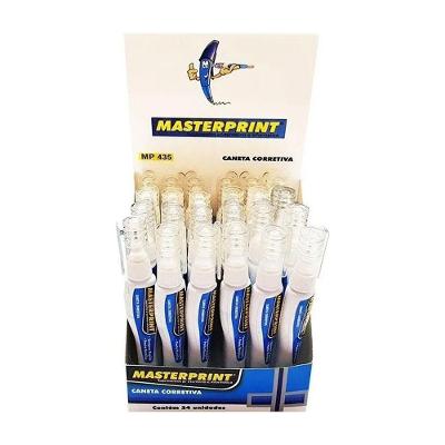 Caneta Corretiva Masterprint MP435 7ML Caixa com 24 Unidades
