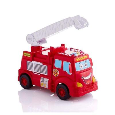 Caminhão de Bombeiros 0408 com Escada Regulável e Lançador de Água com Giro 360 graus  e Sons