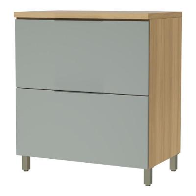 Balcão para Cooktop Marquesa 1 Porta 1 Gaveta MDF Verde Nesher Móveis