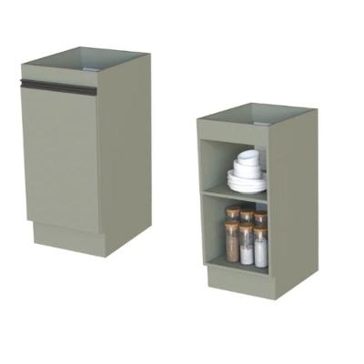 Balcão de Cozinha Balcão da Casa 1 Porta sem Gavetas MDP-MDF 30CM Cinza Móveis Primavera