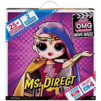 Boneca Articulada Lol Surprise Omg Movie Ms Direct com 25 Surpresas e Cenário Vermelho Candide 8983