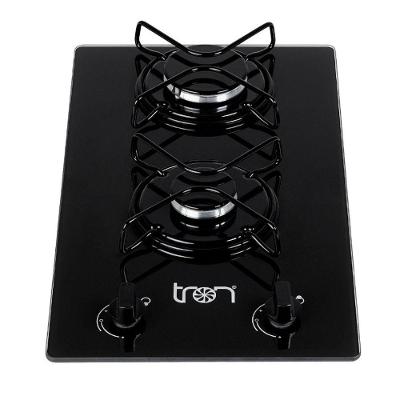Cooktop a Gás Tron 2 Bocas Vidro Temperado Acendimento Automático Preto Bivolt