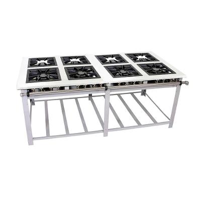Fogão Industrial MI8 com 8 Queimadores Duplos Cinza Venâncio