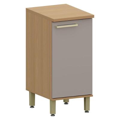 Balcão para Cozinha Dulce 1 Porta MDF 40CM Freijó-cinnamon Luciane Móveis