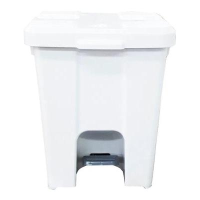 Cesto Quadrado P15 Organizador com Pedal Multiuso para Banheiro Branco JSN 15L