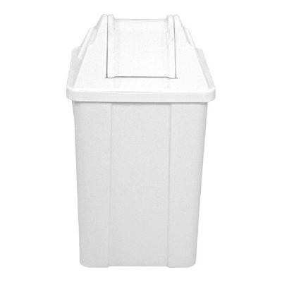 Cesto Quadrado com Tampa Vai-vem Organizador Branco JSN 100L