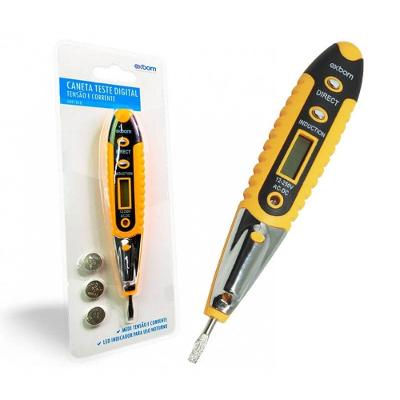 Caneta Detectora de Voltagem T6 com Lanterna Tática LED Preto Oba Mix Bivolt