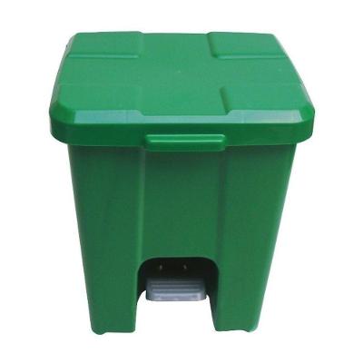 Cesto Lixeira Quadrada 25L Plástico com Pedal Funcional Verde JSN