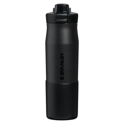 Garrafa Vitalize Tempo 710ML Aço Inox 18-8 Tecnologia Aerolight Uso Diário Preto Stanley