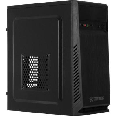 Gabinete ATX COC502BK Compact Preto Alumínio com Painel Frontal Escovado Fortrek