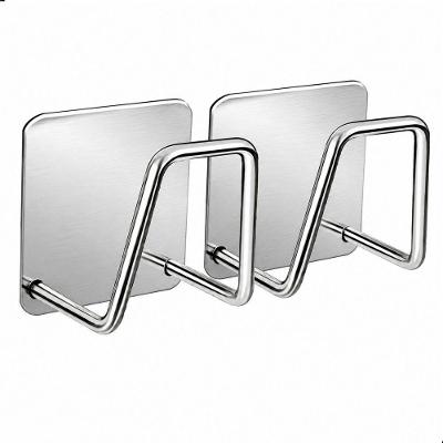 Kit 2 Suportes Porta Esponja Pia Aço Inox Organizador para Cozinha Prata