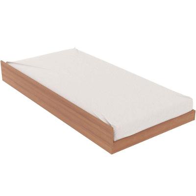 Cama Auxiliar Solteiro Louise com Rodízios MDP Amêndoa Tecnomobili 93CM