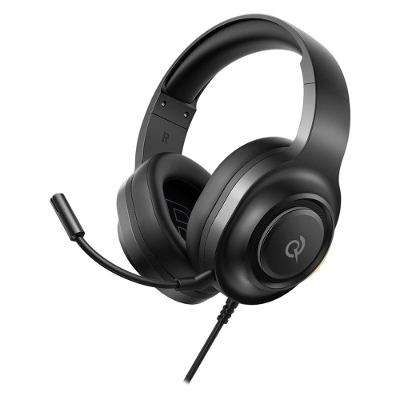 Headset Gamer com Fio QCY Heroad V200 USB Surround 7.1 para PC PS4 PS5 Preto